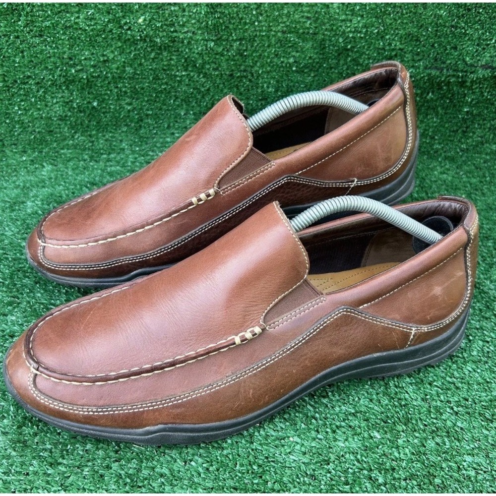 Cole Haan Mens Brown Leather Nike Air Slip On Loafers C08038 11W
